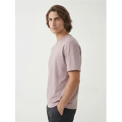 Sinsay - Pamučna comfort majica - pastelno roze