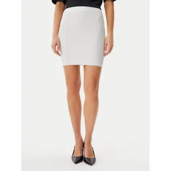 Guess Ravno krilo W5GD88Z3L10 Écru Slim Fit