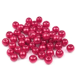 Steklene voščene kroglice O6 mm - rdeče (50 g)