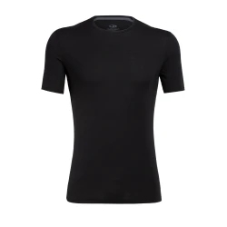 Icebreaker Mens Anatomica SS Crewe Black/Monsoon XXL