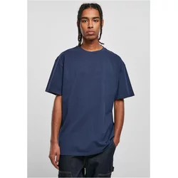 Heavy oversized T-shirt in dark blue color