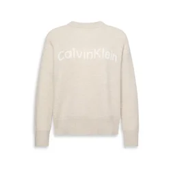 Calvin Klein Pulover bela/volneno bela