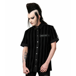 Moška srajca KILLSTAR - Wastelands Button-Up - Črna - KSRA005321