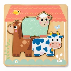 Cute&Cool drvena igračka višesl. umetaljka farma