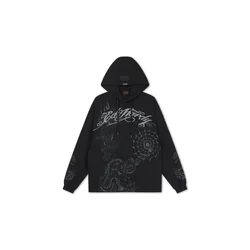 Ed Hardy Majica pegasto siva/črna