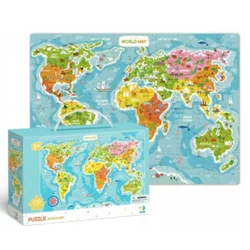Puzzle map of the world 100pcs ( 104/300123 )