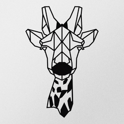 WALLXPERT Zidna dekoracija Giraffe Metal Decor