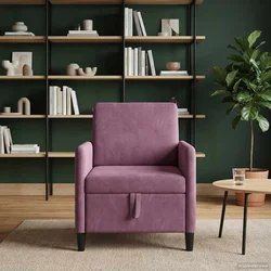 Sofa s pohranom Ljubičasta 72 x 78 x 87 cm Poliester