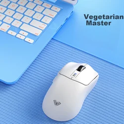 AULA Bežični miš, 2.4GHz, Bluetooth, USB, Beli