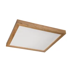 Brilagi-LED Prigušiva rasvetno telo WOODY FRAME LED/50W/230V hrast 60x60 cm IP44 + daljinski upravljač