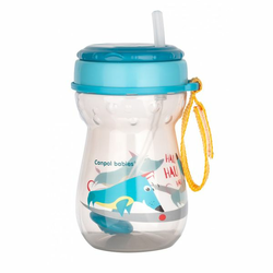 CANPOL Baby inovativna šolja sa slamčicom 56/518 350 ml plava