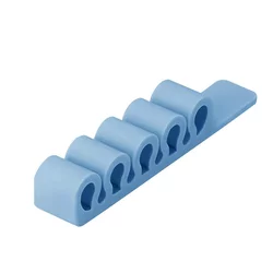 Silikonski organizator za kablove / uredski pribor – Plava KP36459