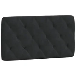 Vidaxl Blazina za vzglavje črna 100 cm žamet