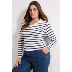 Trendyol Curve Ženska bluza Tbbaw26Af00109, Tamnoplava