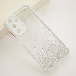 Maska Frame Glitter za Samsung A25 5G/ A256B, Bela