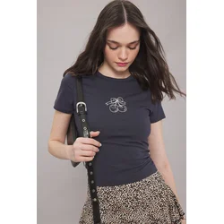 Trendyol Milla Ženska majica TWOSS25TS00082, Antracit