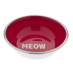 Ferribiella Činija za mačke Meow, 350ml, Crvena