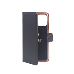 Celly Bookcase Wally iPhone 12/12 Pro WALLY1004 Wallet ovitek črna