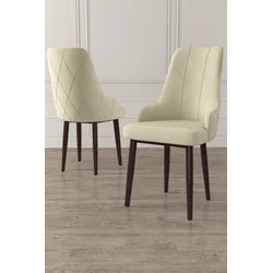 Hanah Home Set stolica Trex, 46x95x42 cm, 4 komada, Krem-braon
