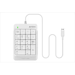 A4TECH tastatura sa numeričkom padom fk13p, bela