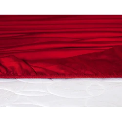 MADAME COCO Ciel Ukrojeni čaršav, Satenski, 160x200cm, Crveni
