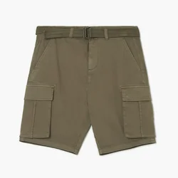 Cropp - Kratke hlače s pasom - oliva