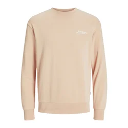 JACK & JONES Majica JJBeau puder/bela