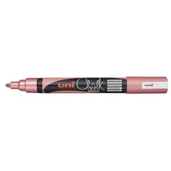 Marker Uni pwe-5m kreda metallic rdeča