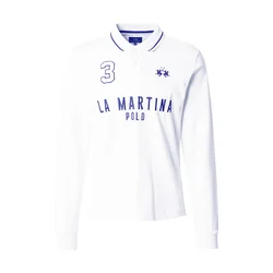 La Martina Majica temno modra/bela
