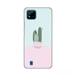 TELEMPIRE Silikonska maska za telefon Realme C11 2021/C20 Cactus tirkizna