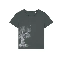 Life-Tree Majica Olive Tree antracit