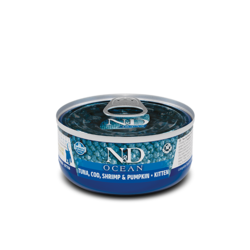 N&D Ocean Vlažna hrana za mačiće Ocean Kitten, Bundeva i Bakalar, 70 g