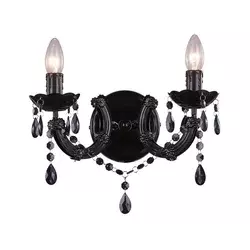 Zuma Line RLB94016-2B - Zidna lampa MAGNOLIA 2xE14/40W/230V crna