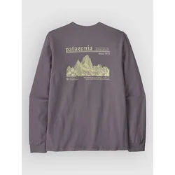 Patagonia Mw Hut Tripper Skyline Long Sleeve T-Shirt may grey