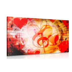 Slika ljubezen do glasbe - 40x30
