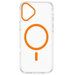 Transparent Color Ring MagSafe maska za iPhone 17 – Narandžasta