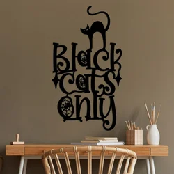 Wallity Zidna dekoracija Cat 8, 34 x 60 cm, Crna