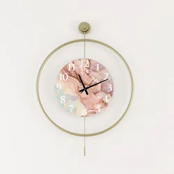 WALLXPERT Dekorativni metalni zidni sat Mclock 00116 zlatna boja