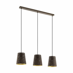 EGLO viseća lampa SEGEZIA 3xE27 88 cm moka zlatna 99438