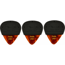 Fender Mojo Grip Picks Celluloid Thin Tortoiseshell 3 Pack