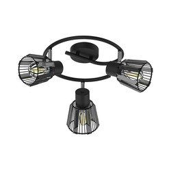 Prezent 27518 - Spot svetlo PONTEO 3xE27/40W/230V, crno