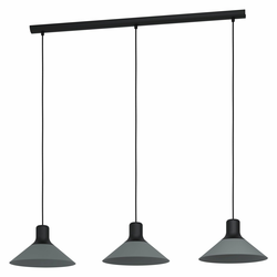 EGLO Viseća lampa ABREOSA 3xE27 108 cm siva/crna 99512