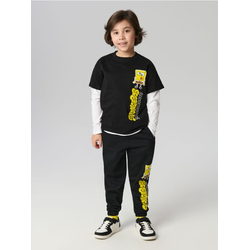 Sinsay - Jogger pantalone SpongeBob SquarePants - crno