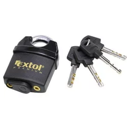Extol Premium - Vodootporan viseći katanac 50 mm, crne boje