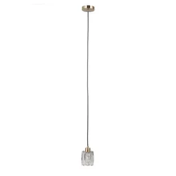 ITALUX PND-40813-1-HBR - Luster na sajli TORNO 1xE14/40W/230V u zlatnoj boji