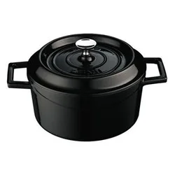 Saucepan, cast iron, 32 cm, Trendy range, black - LAVA brand
