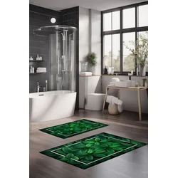 Lessentiel Maison Set prostirki za kupatilo CT-5312, 2 Komada, Zelena