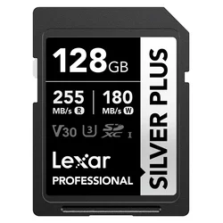Lexar 128GB Pro SILVER PLUS SDXC C10 V30 U3