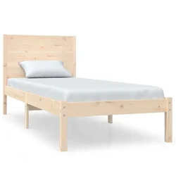 Vidaxl Posteljni okvir iz trdnega lesa 90x190 cm