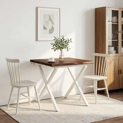 vidaXL Jedilna miza z naravno robom 70 x 70 x 75 cm